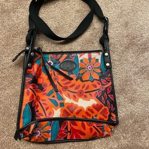 Fossil Floral Crossbody Purse